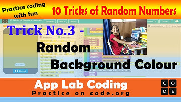 10 Tricks of Random Number Coding | Part-2 | App Lab Coding for Random Background Colour