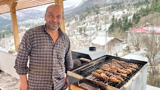 İnebolu Da Doğum Günümü Kutladık Balkonda Mangal Kar Manzaralı