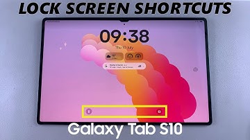 How To Add Lock Screen Shortcuts On Samsung Galaxy Tab S10 / S10 Ultra