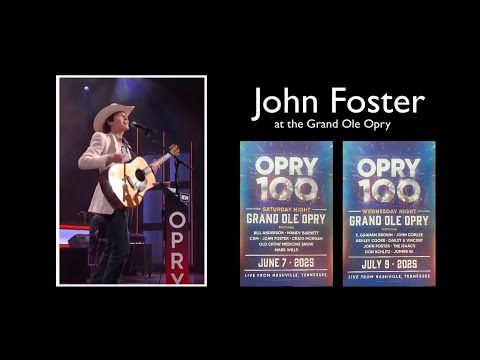 John Foster at the Grand Ole Opry