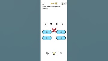 Form a smallest possible number Level 93 #viral #shorts