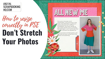 How to resize layers in Photoshop Elements 2024