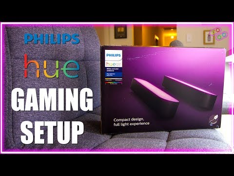 How To Sync Your Lights To Your TV - Philips Hue Play Bar Smart Lights