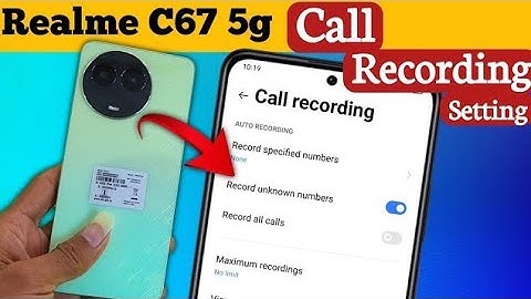 Realme c67 5g automatic call recording Realme c67 5g me call recording kaise kare