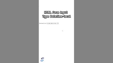 HTML Form | Input Type Datetime-local #html #vscode #programming #form #shorts