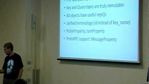 NDB - the new data store library for Google App Engine 2