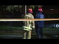 Homicide suspected after 65-year-old man found dead in burned RV in Exposition Park late Monday.