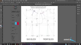 BASIC BODICE BLOCK POINT TO POINT (PART 3) | FASHION E-PATTERN IN ILLUSTRATOR | IMMFAFASHIONHOUSE |