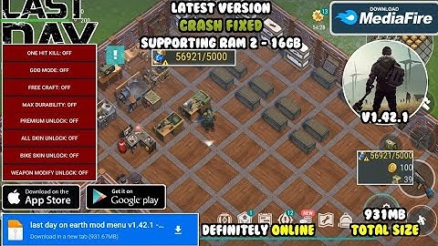 last day on earth mod menu v1.42.1 | new update, technical improvements, bug fixes and fast travel
