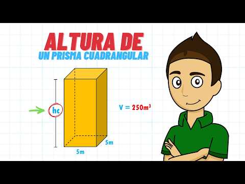 HEIGHT OF A QUADRANGULAR PRISM - Super easy - For beginners