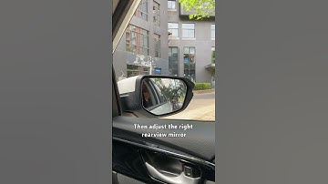 Correctly adjusting the rearview mirror can save your life at a critical moment#car#driving#tutorial
