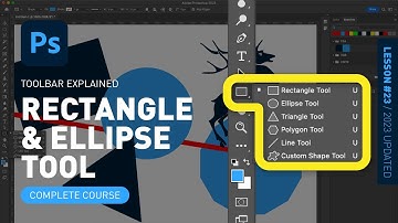 Rectangle & Ellipse & Triangle & Polygon Tool - Toolbar Explained & [Photoshop for Beginners]