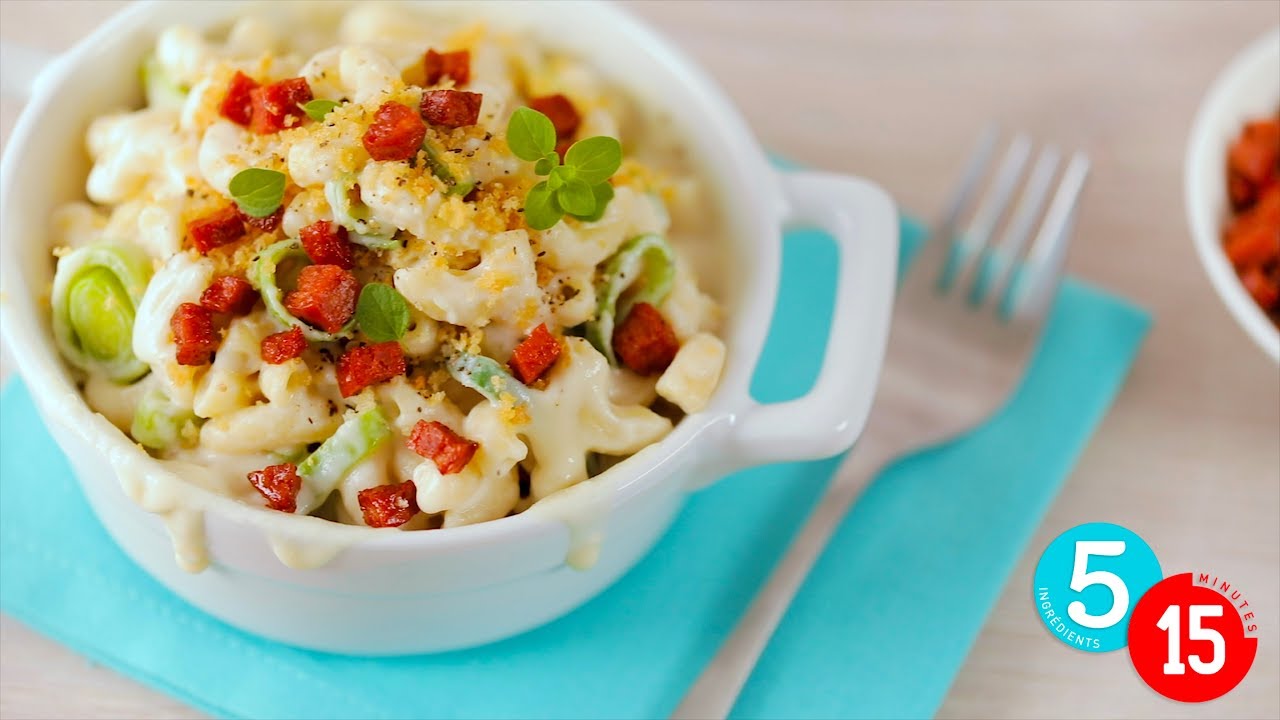 Mac'n cheese, sauce au choufleur et poireaux YouTube Mac'n cheese, sauce au choufleur et poireaux YouTube