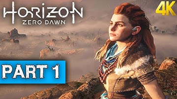 HORIZON ZERO DAWN Walkthrough Part 1 - No Commentary Gameplay [4K Ultra HD]