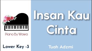 Insan Kau Cinta - Tuah Adzmi (Piano Karaoke Lower Key -3)