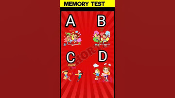 Memory Test  4- Remember Me ? Memory Riddles for IQ Test | #riddles #quiz #shorts #shortvideo