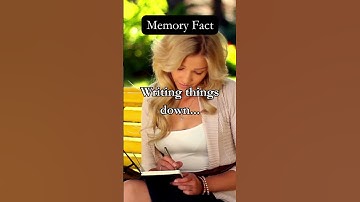 📝✨ Boost Your Memory: The Power of Writing Things Down! Mind-Blowing Fact  #shortsviral #shortsvideo