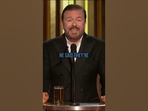 Ricky Gervais | Martin Scorcese roast at the Golden Globes #shorts