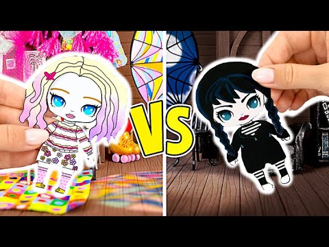 Przygoda Wednesday i Enid w Księdze Opowieści! 🖤✨ Metamorfozy Pokoi & Niespodzianki w Playbooku 🏠