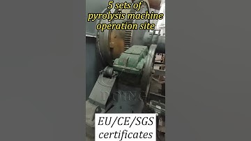 5 sets of Pyrolysis Machine Project installed in #China running video