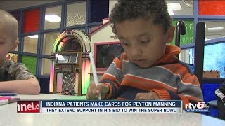 Peyton Manning Childrens Hospital Patients Wish Manning Well In The Super Bowl