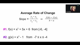 Average Rate of Change