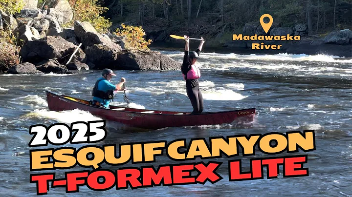 2025 Esquif Canyon LITE T-Formex Canoe Test: Lower Madawaska River with fall colours.