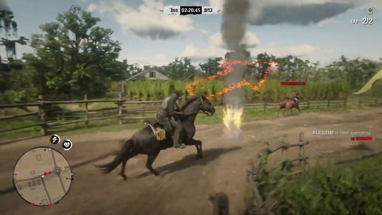 Red Dead Redemption Online Beta Open Race XP Grind Excerpt 003 (RDR2