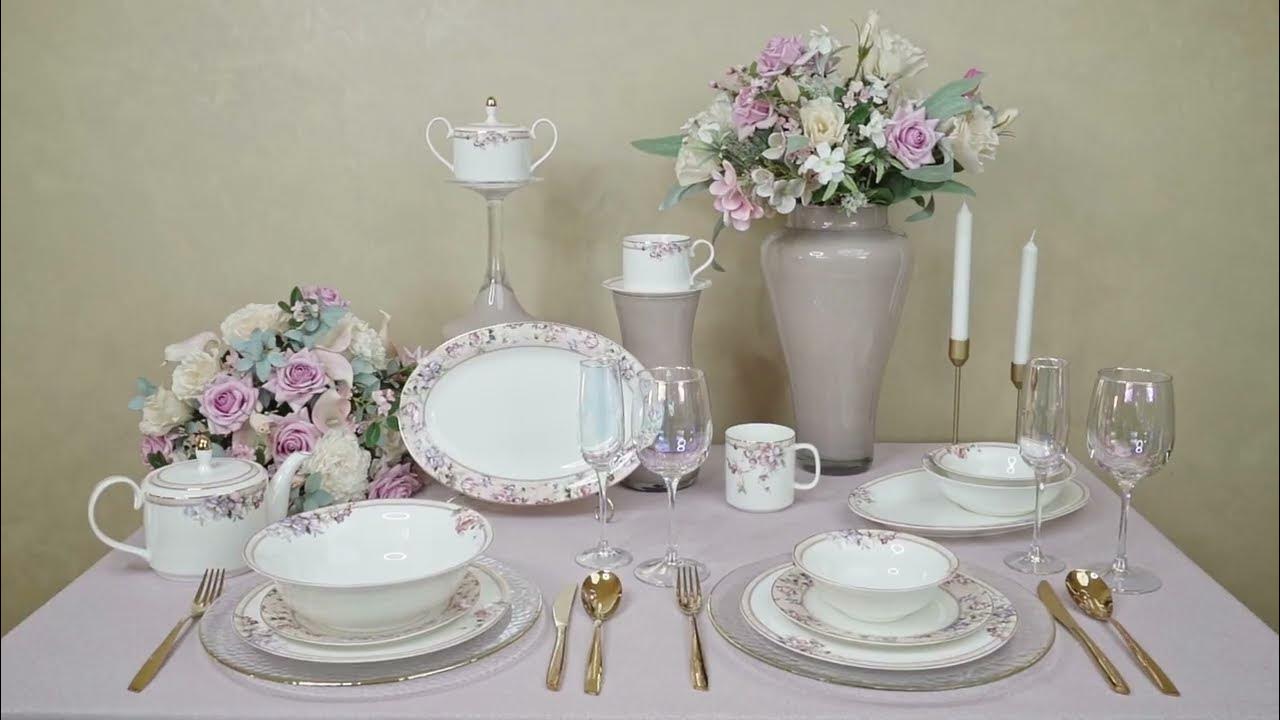 LEFARD / Сервиз "Romance" 🌸 Посуда с цветочным принтом - YouTube