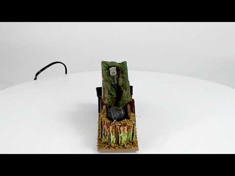 Cascata funzionante per presepe cm 18X6X11 Video