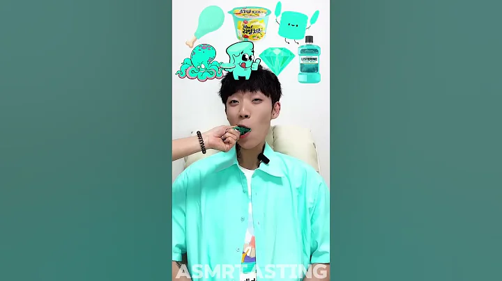 ASMR Eating Sounds MUKBANG 🤤💙 #shorts #mukbang #asmr