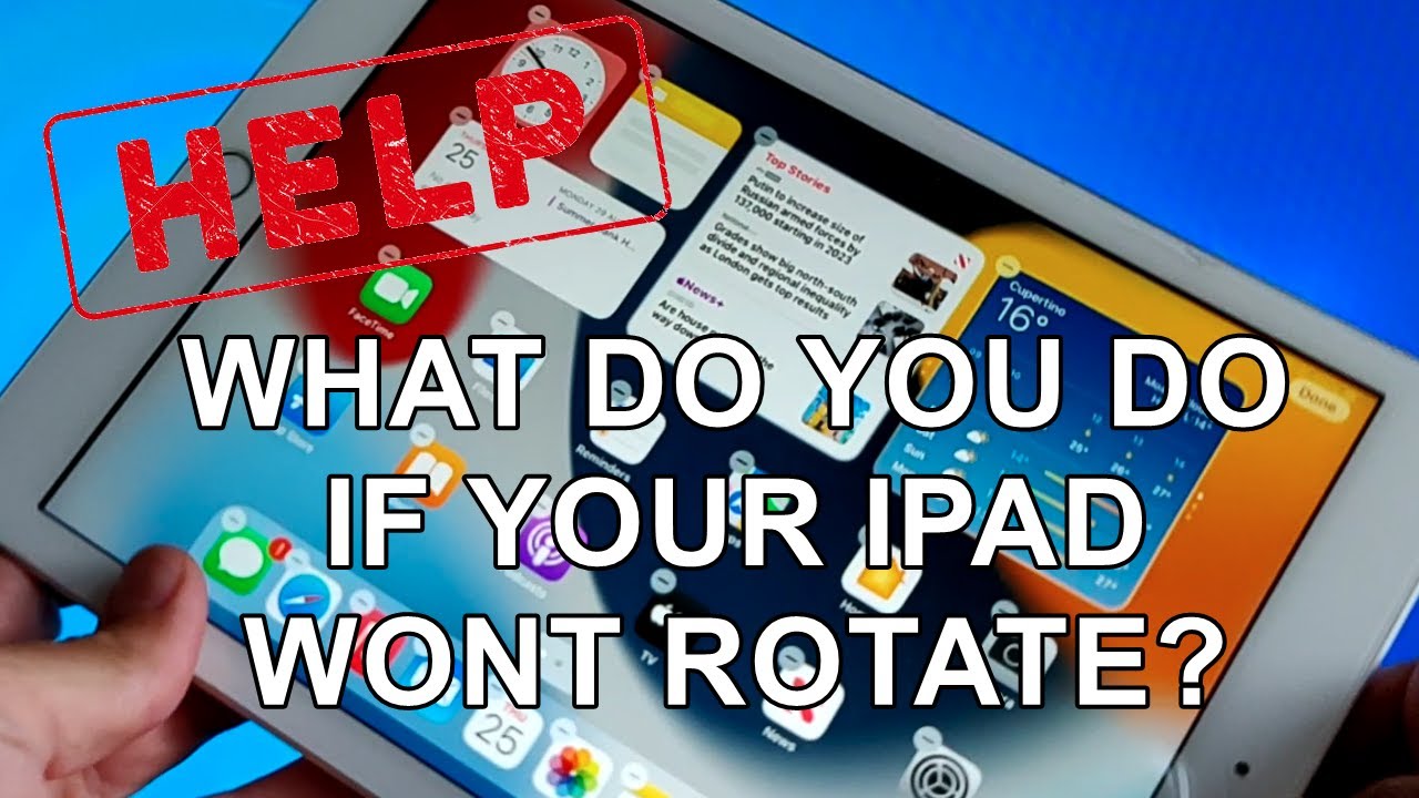  What To Do If Your IPad Screen Wont Rotate YouTube