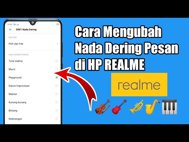 Cara Mengubah Nada Dering Pesan di HP REALME class=