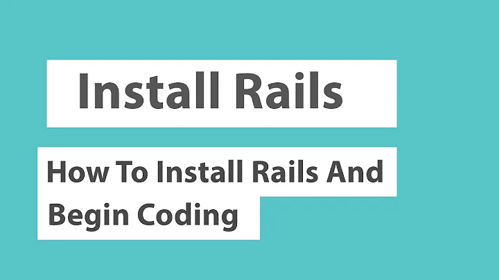 How To Setup Your Rails 5 Development Environment