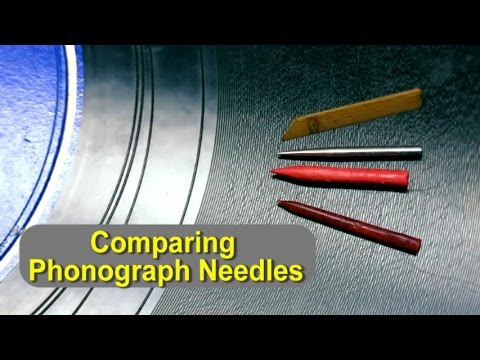 Comparing 4 Types of Needles on an Old Phonograph