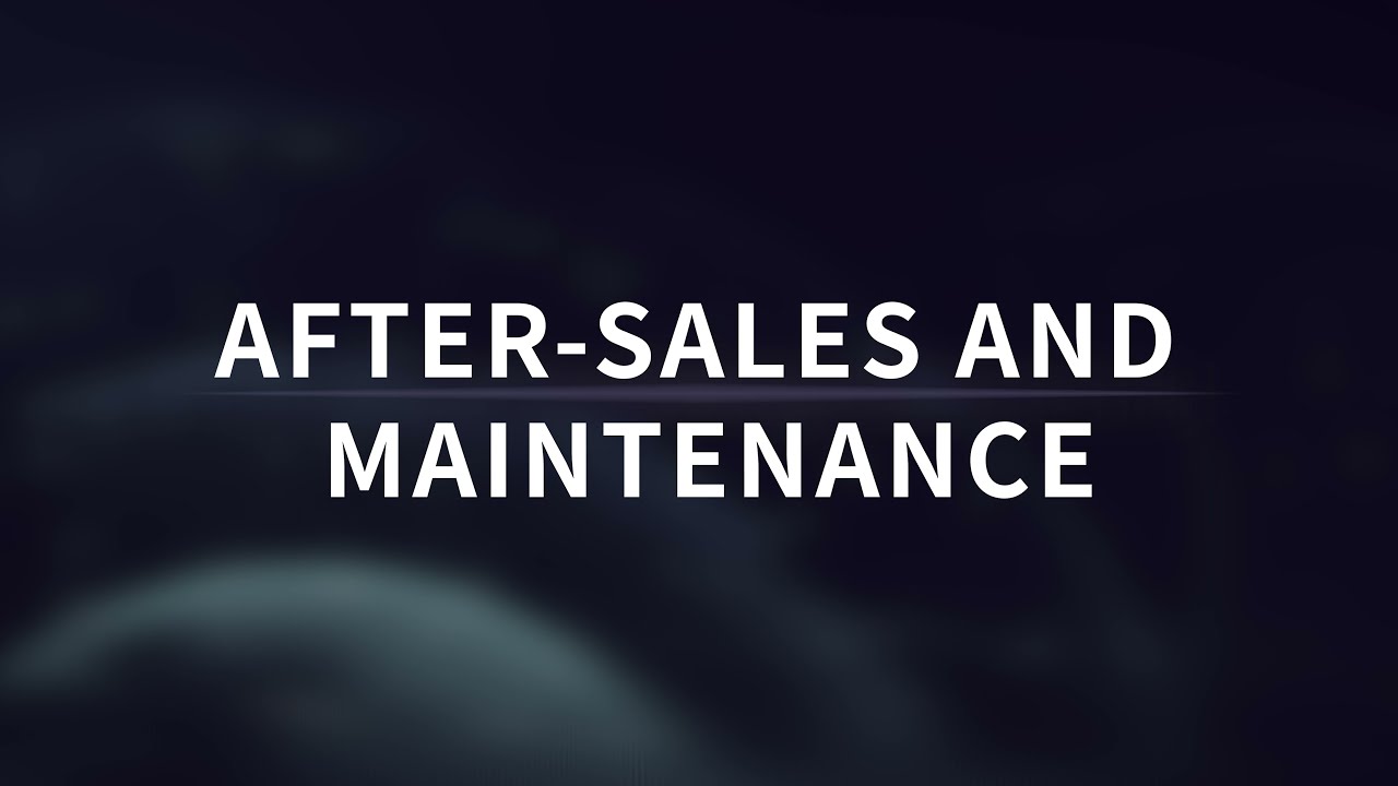 For better after-sales and maintenance - YouTube
