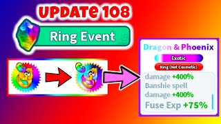 UPDATE 108! NEW *RING EVENT* IN WEAPON FIGHTING SIMULATOR (WFS) | ROBLOX