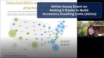 White House Event on Making it Easier to Build Accessory Dwelling Units (ADUs)