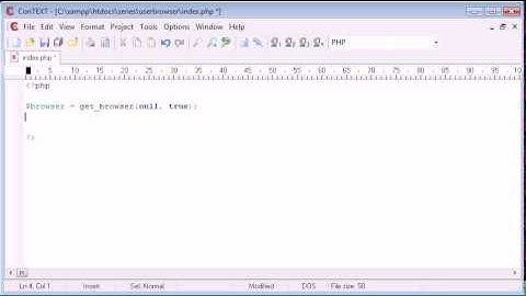 67   Detecting a Visitors Browser Part 1   PHP Tutorials