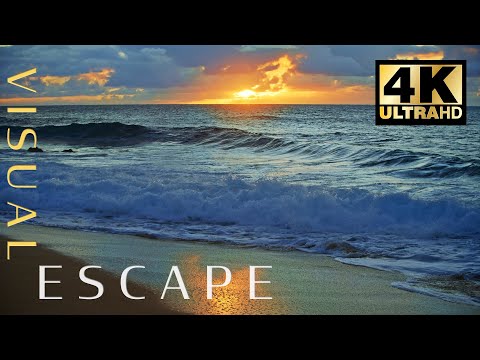 Crashing Waves On Pounders Beach For 7 Hours | 4K