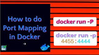 port mapping in docker | port configuration | map docker container port to host machine port [2021]