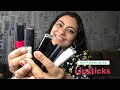 My top 5 favourite lipsticks  lipsticks review malayalam  lifestyle vlogs by sowmiya