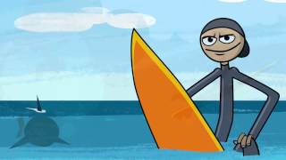 Stickman Surfer - Gameplay Video screenshot 1
