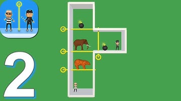 Pin Police: Pull the Pin & Catch the Thief - Gameplay Walkthrough Part 2 Levels 56-100 (Android,iOS)