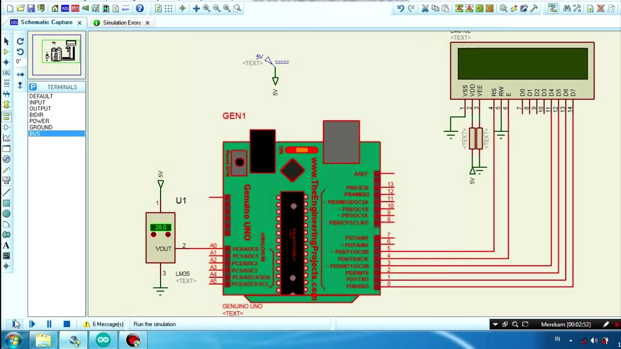 Simulasi Arduino di Proteus 8 - YouTube