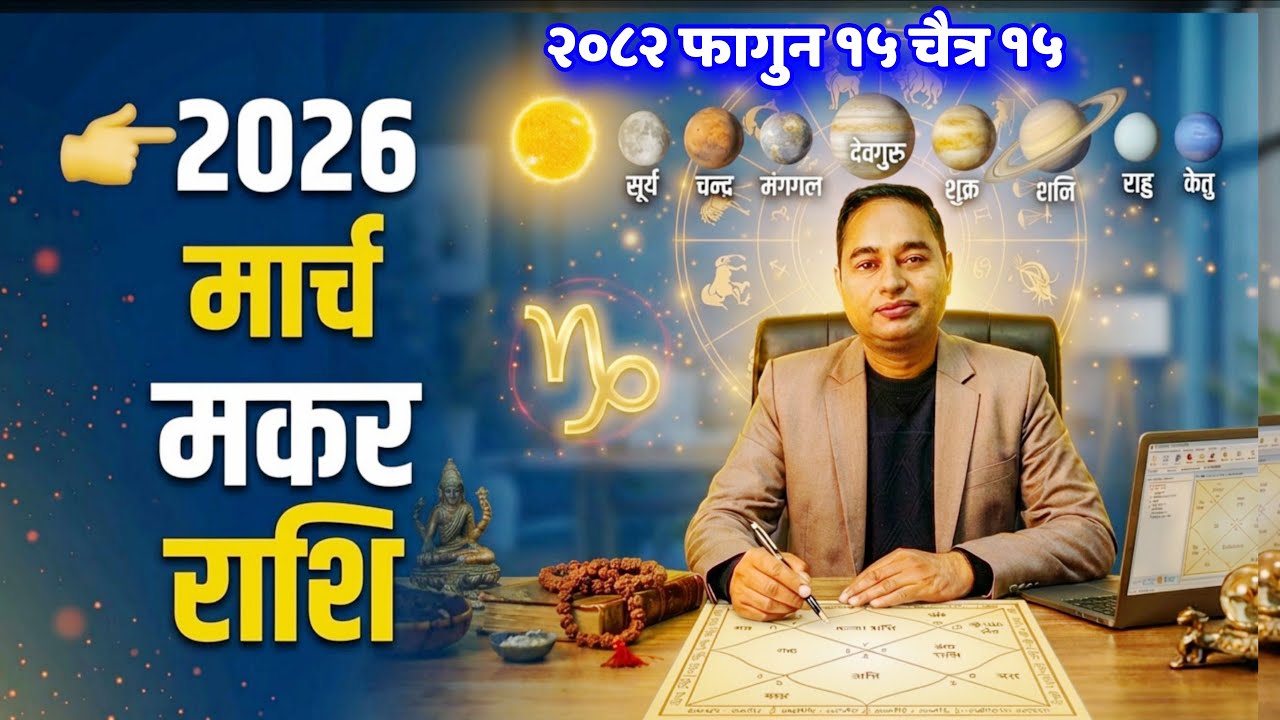 2026 March Makar Rashifal 2026, मकर राशि २०२६, राशिफल २०२६ मार्च, makar Rashifal, earning money 2026