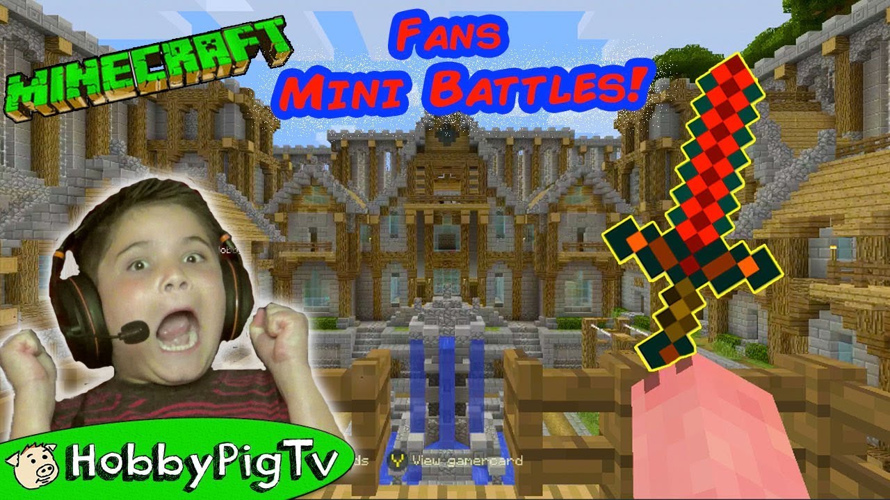 Minecraft Mini Battles Hobbypig Fans Who Wins Video Games Hobbypigtv Hobbygaming Let S Play Index - hobbypig tv roblox