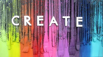 DIY up-cycled Canvas Painting with Old Paint Brushes & Impasto Paints | Mixed Media techniques