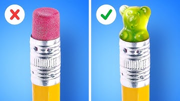 MẸO VUI VẺ TRƯỜNG HỌC || Đồ dùng học tập giàu và nghèo! Lẻn đồ ăn vào lớp bằng cách 123 GO! Like