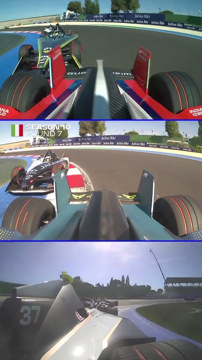 BATTLING to the flag 🏁👀 | #FormulaE #Shorts